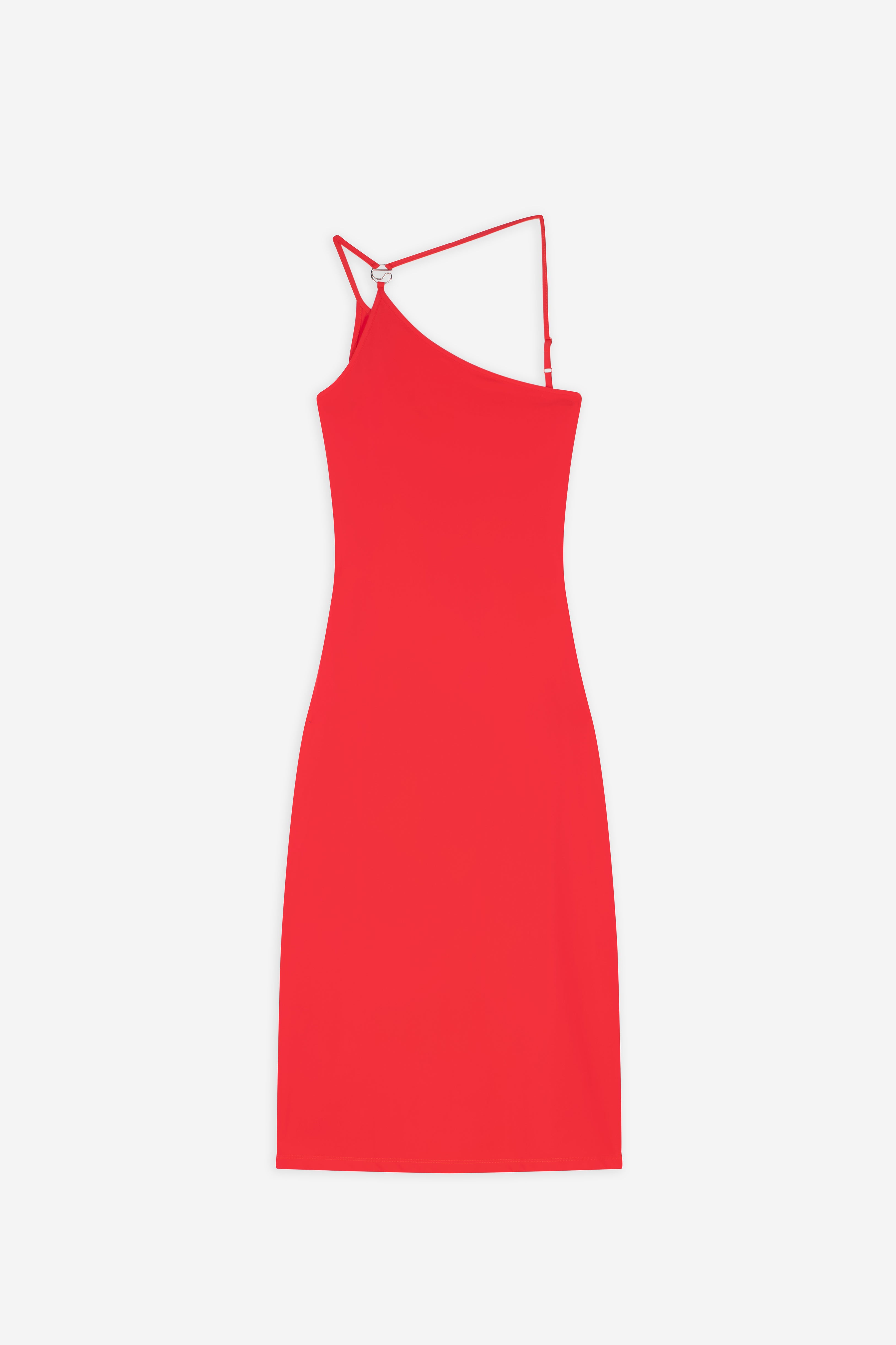C-Logo One Shoulder Dress