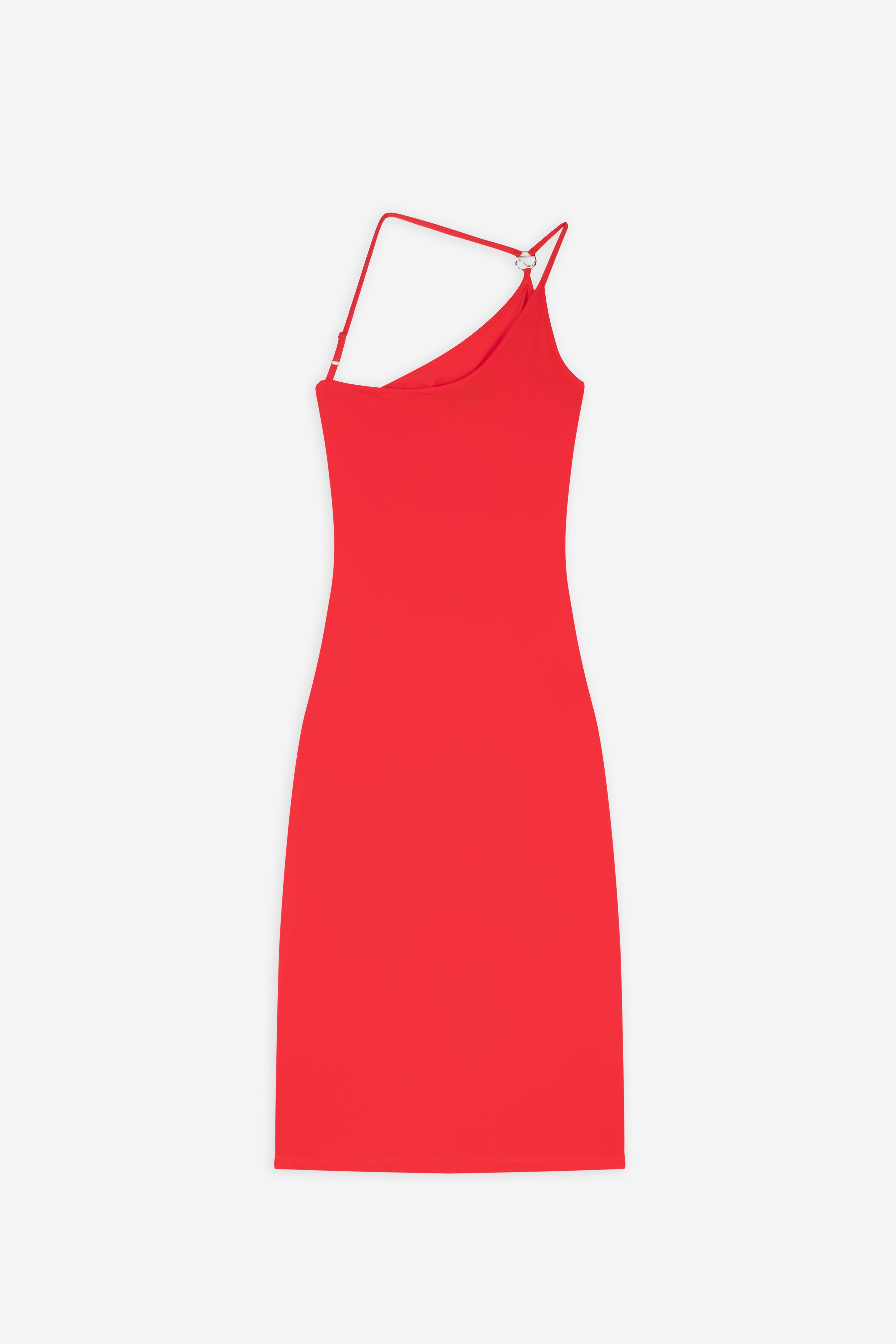 C-Logo One Shoulder Dress