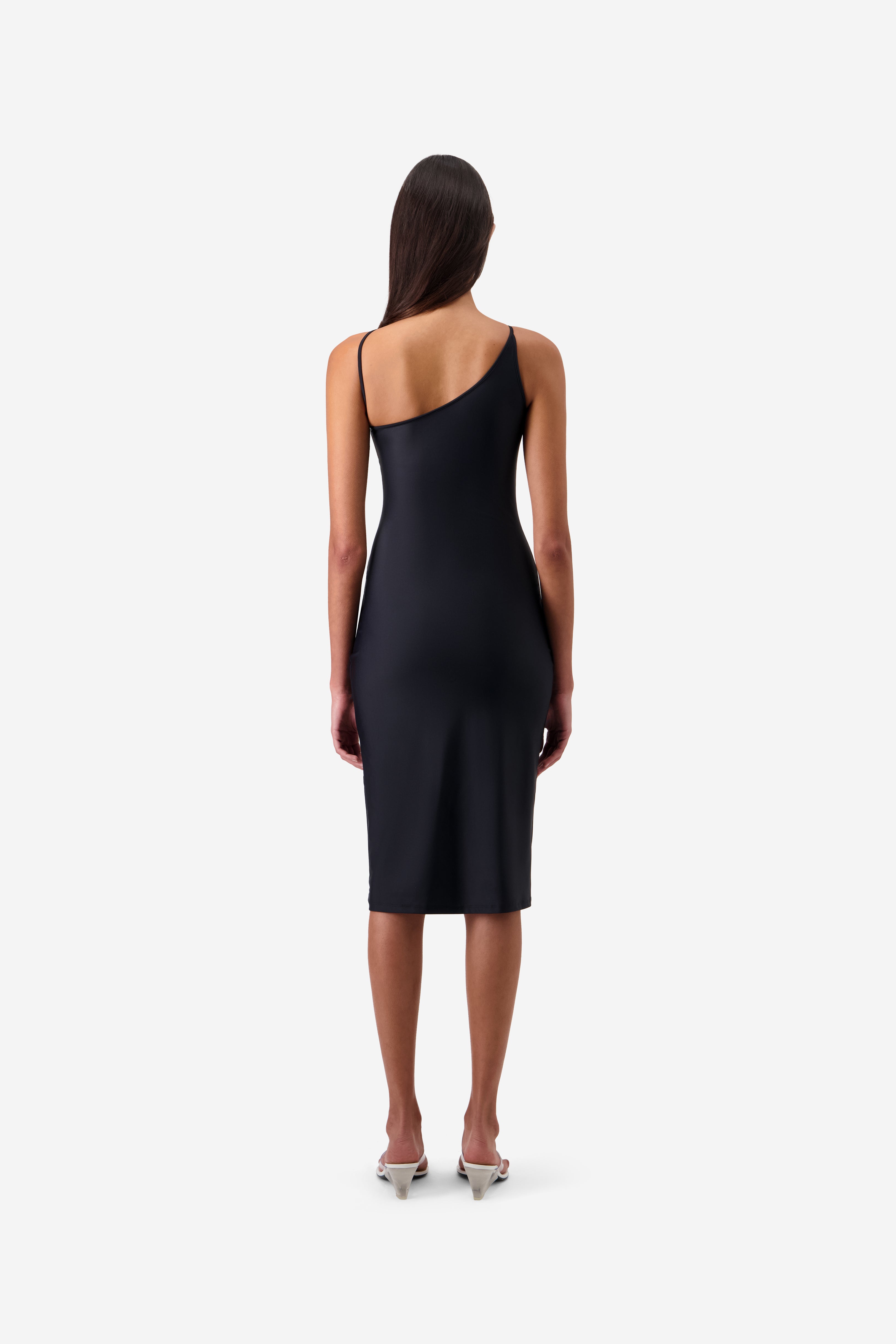 C-Logo One Shoulder Dress