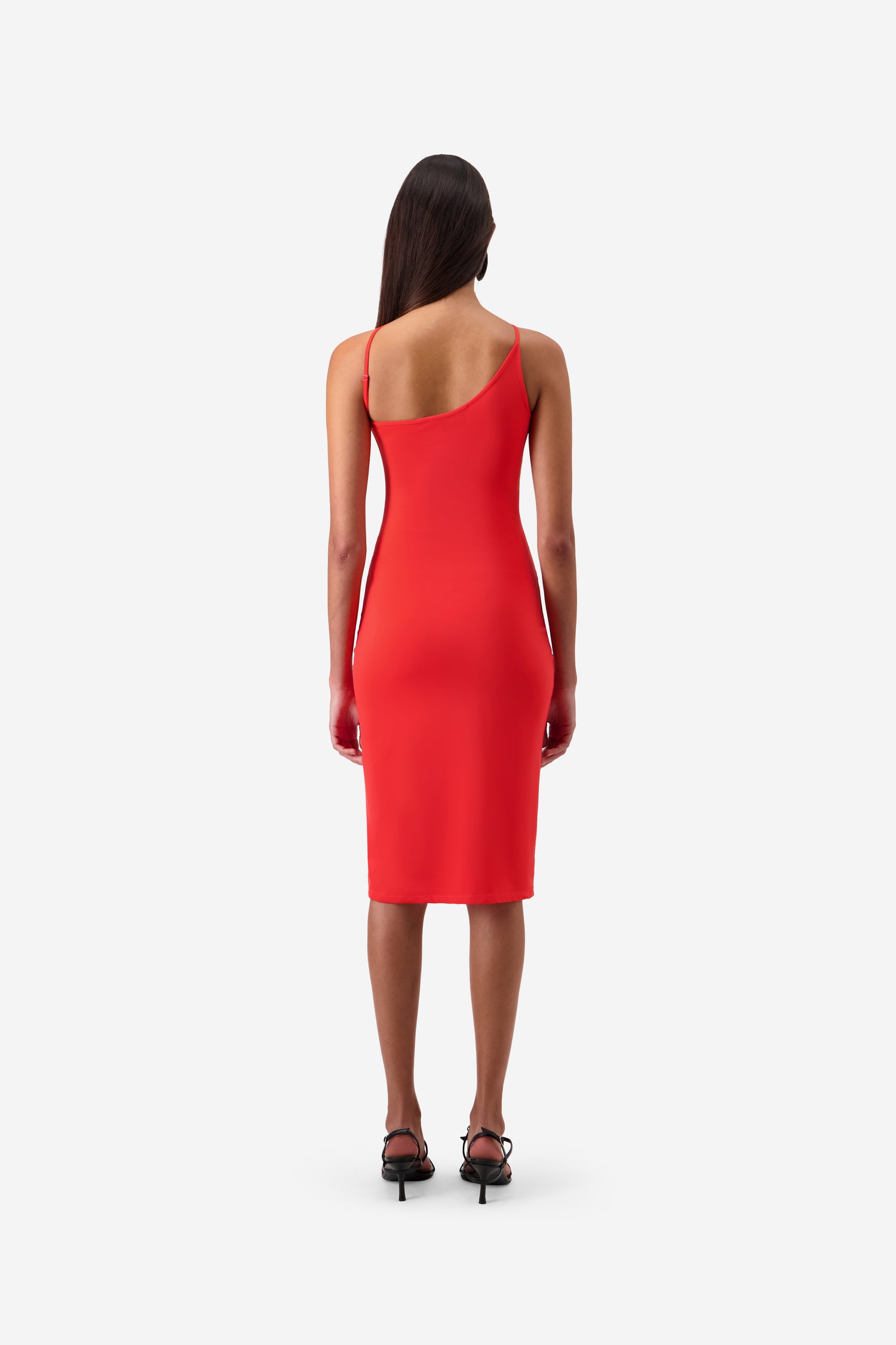 C-Logo One Shoulder Dress