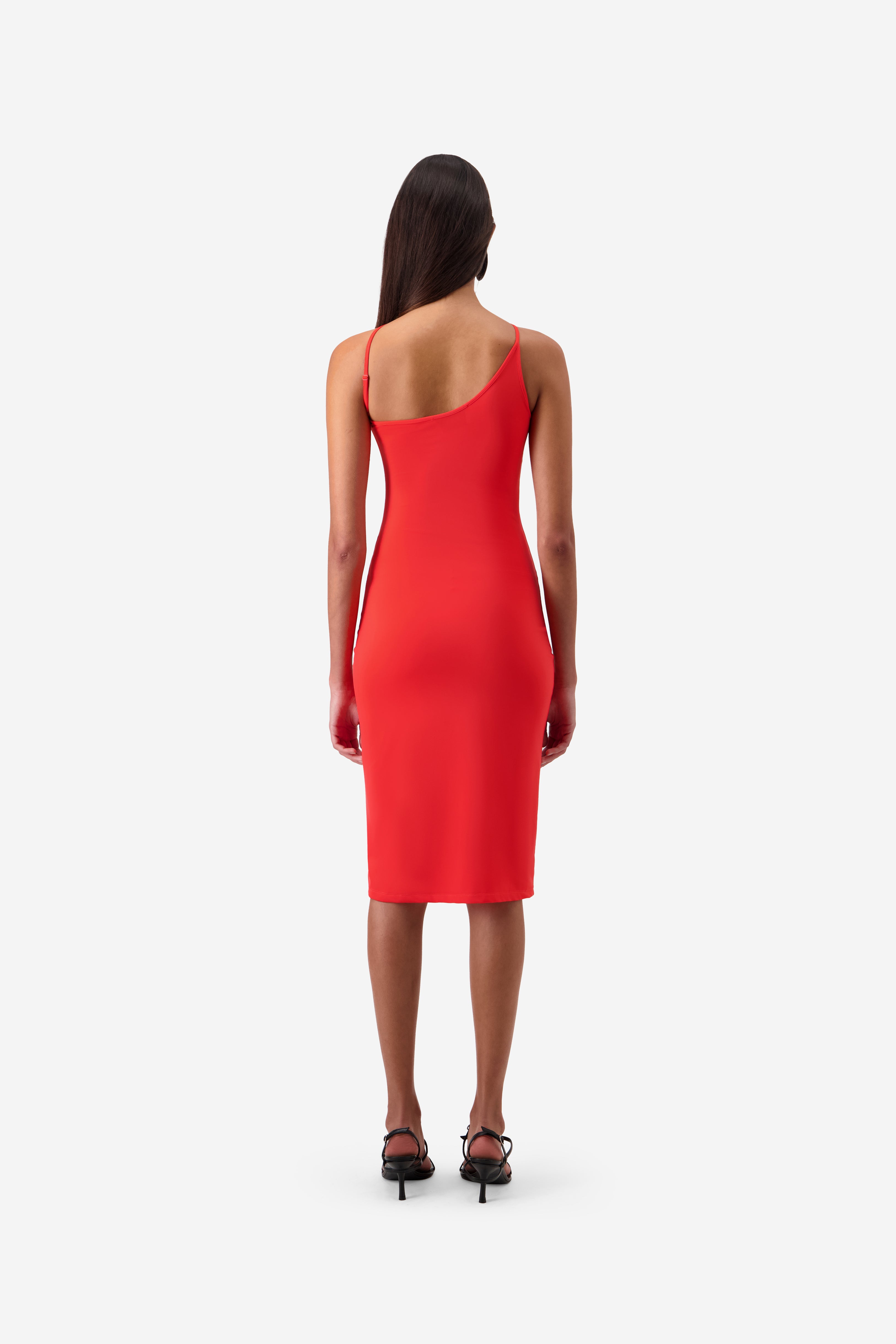 C-Logo One Shoulder Dress