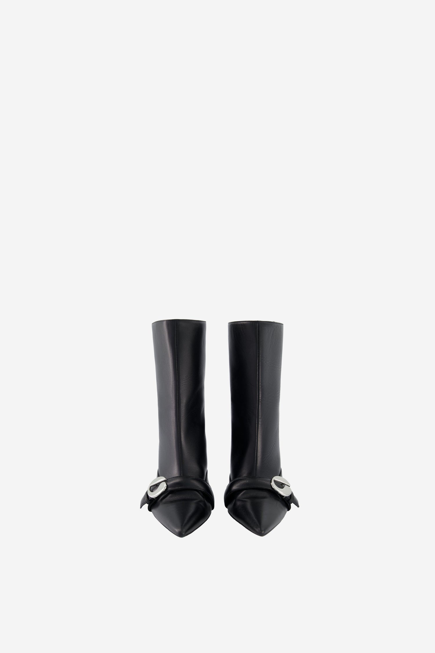 Ankle Heeled Belt Boots