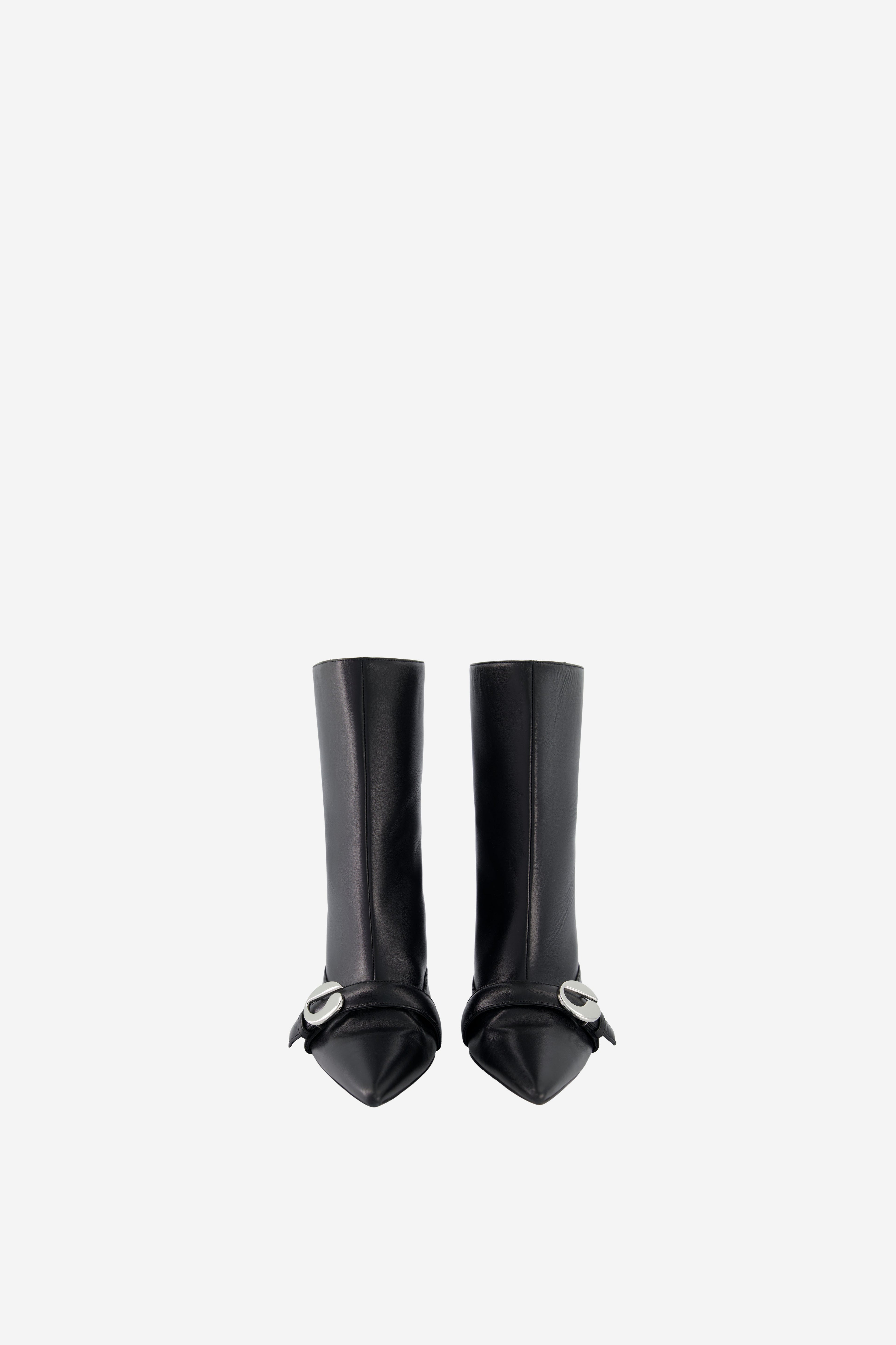 Ankle Heeled Belt Boots