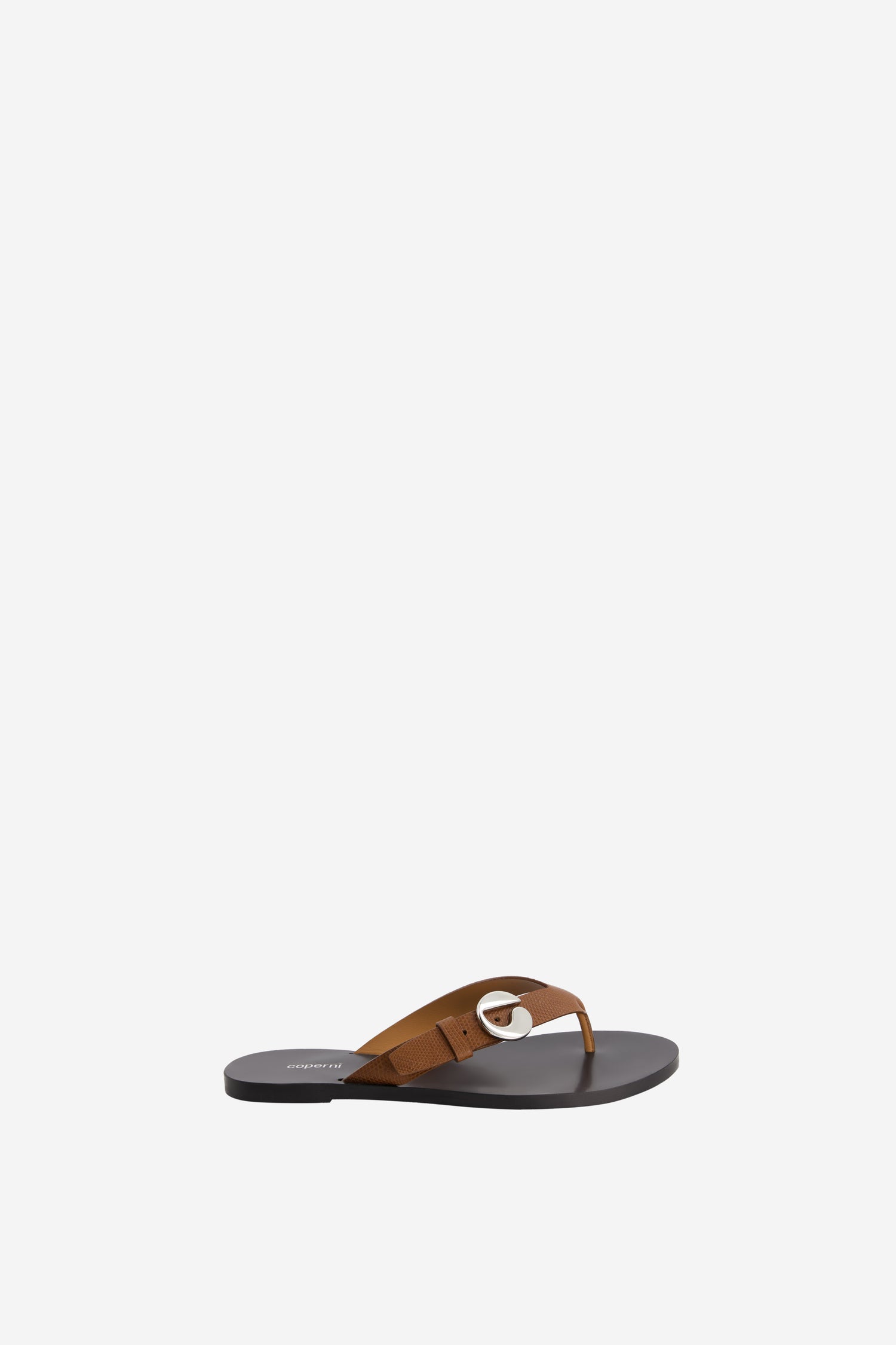 Lizard Print C Logo Flip Flops