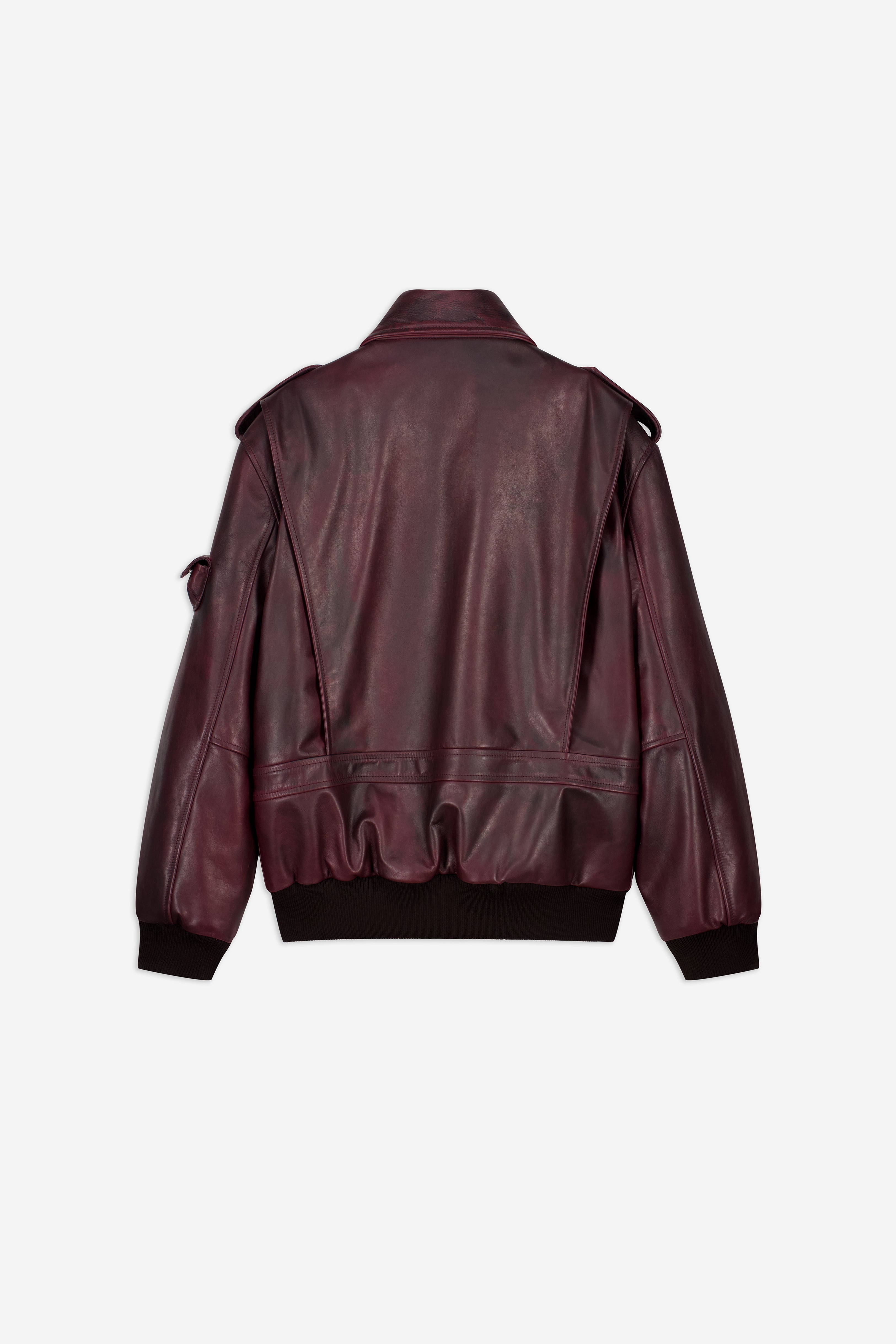 Oversized Leather Jacket
