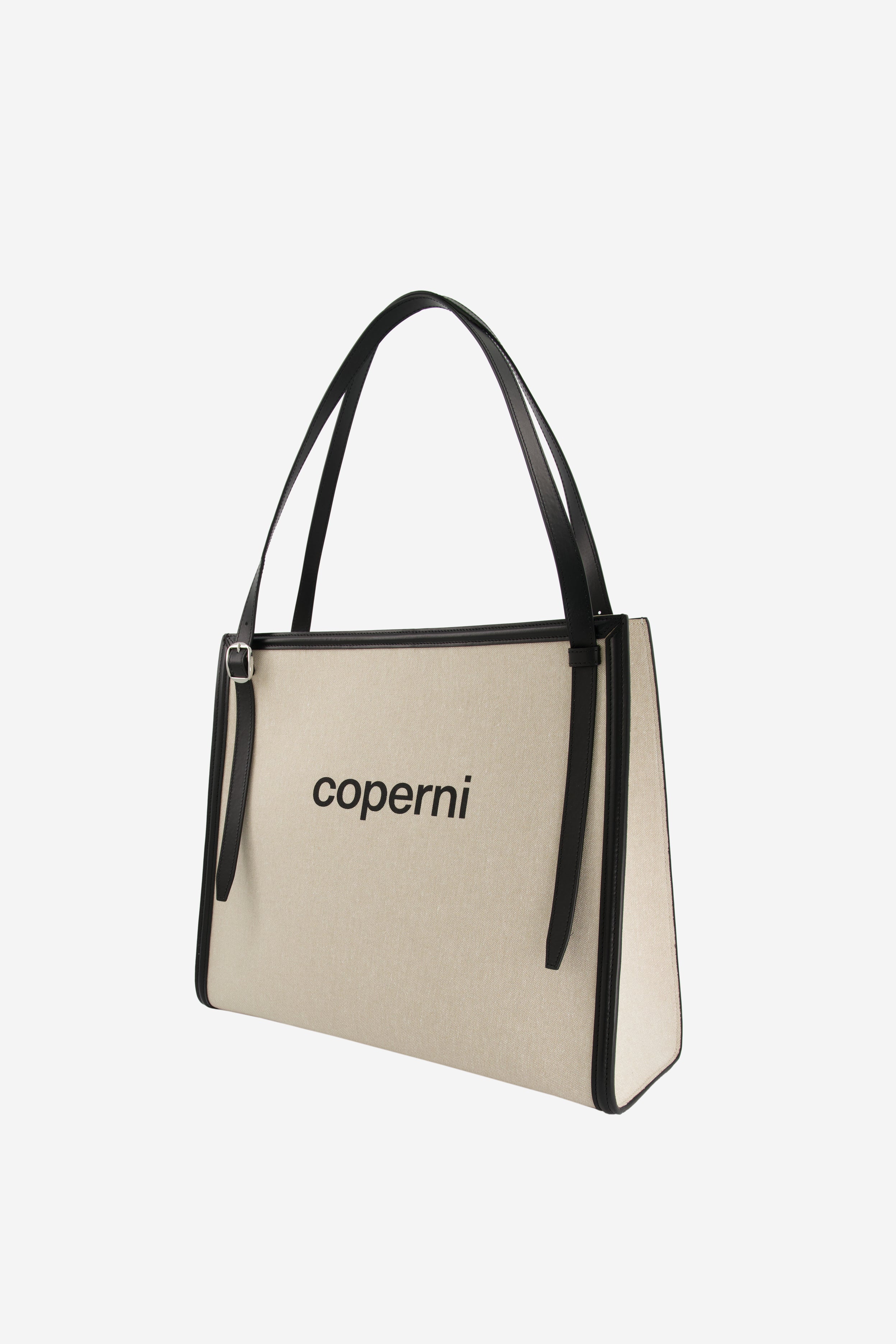 Branded Canvas Belt Tote Bag