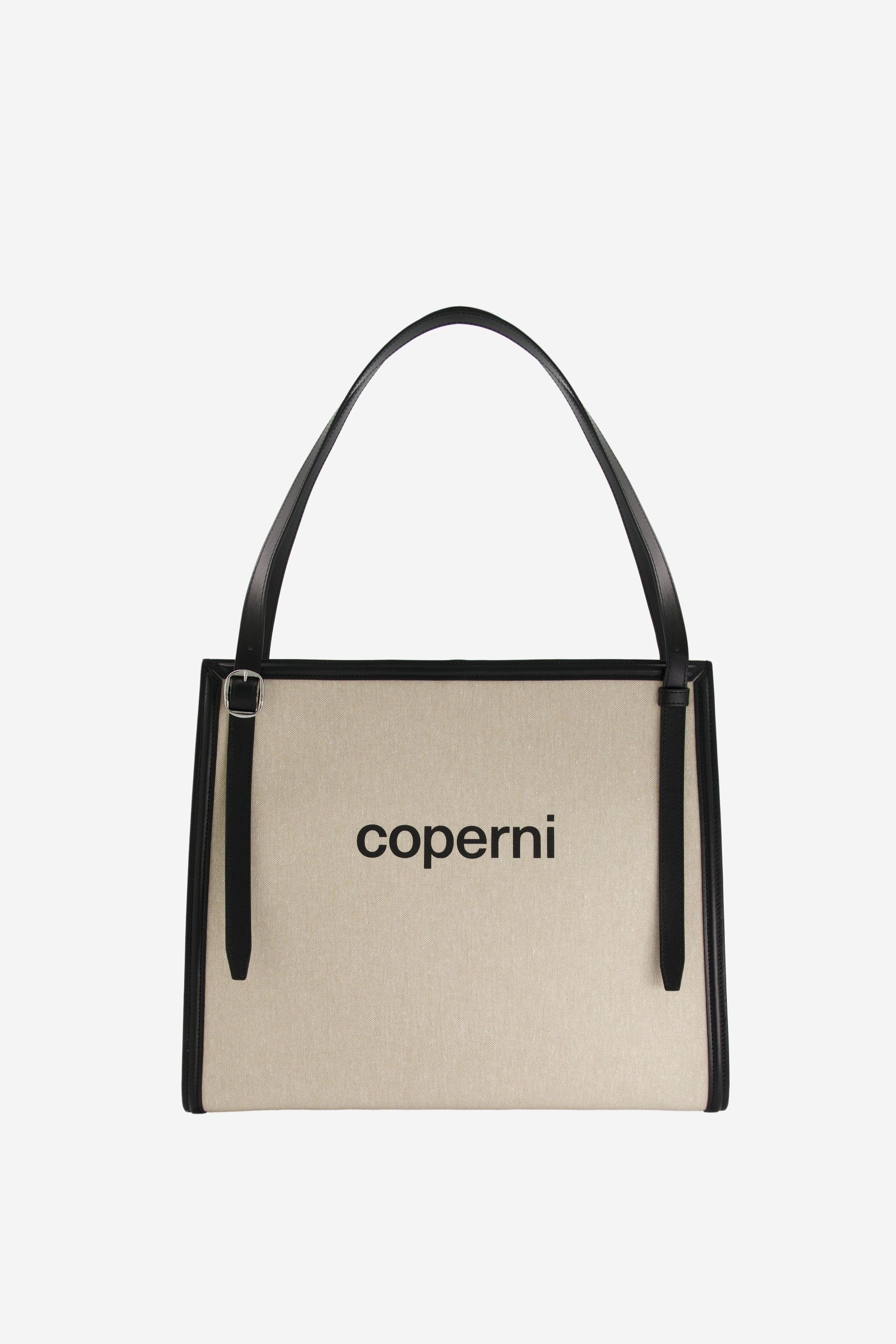 Branded Canvas Belt Tote Bag