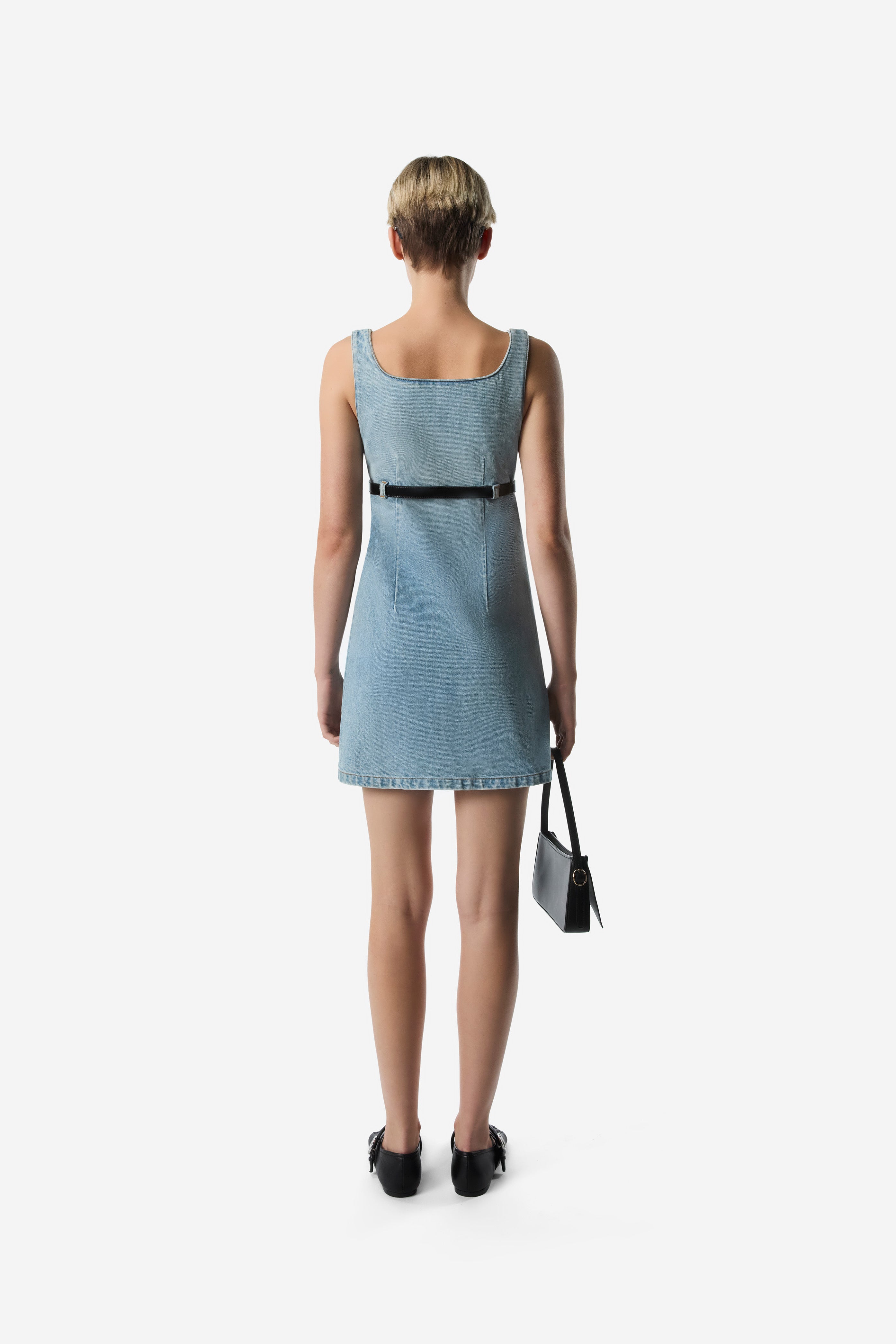 Belted Denim Mini Dress – Coperni