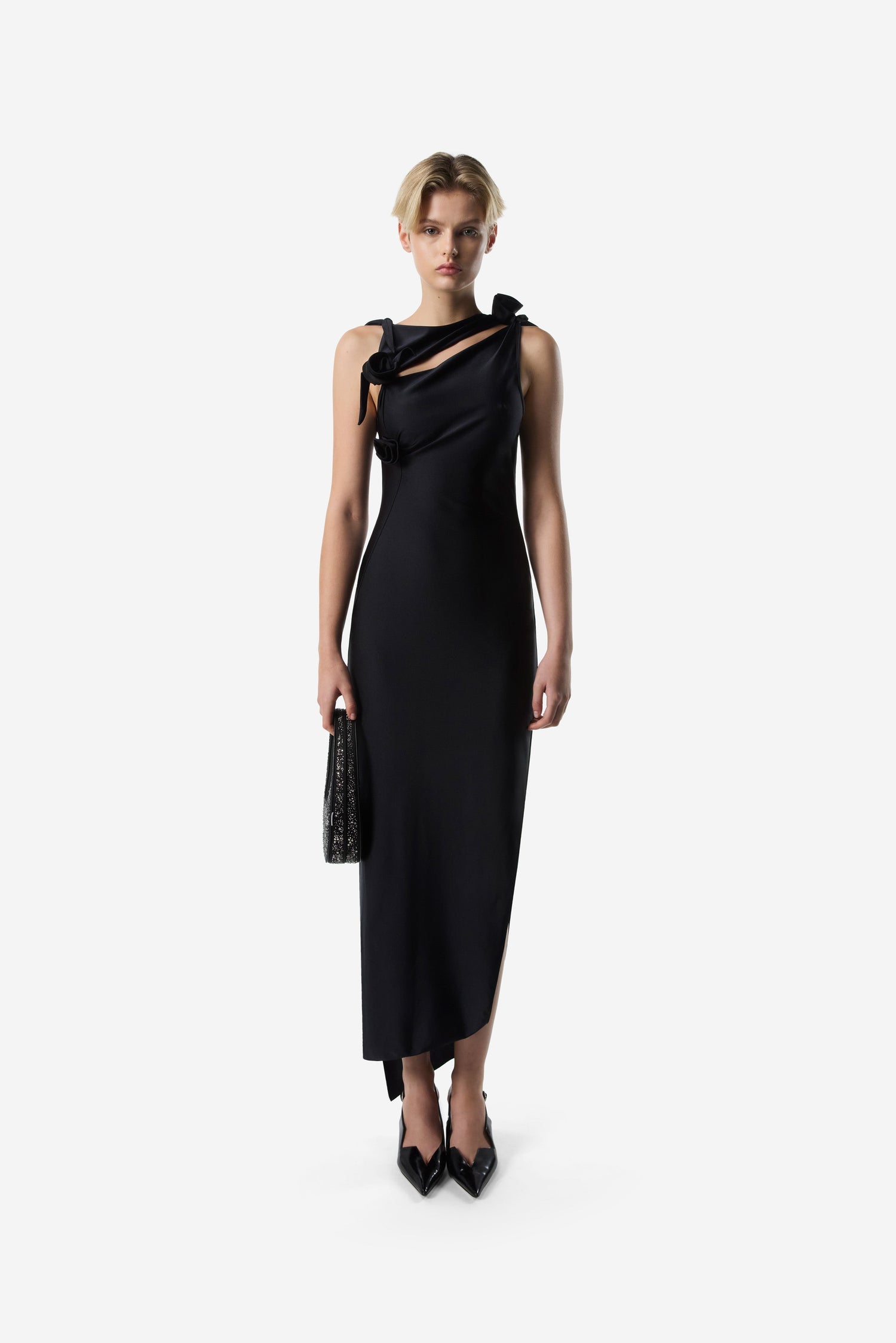 Coperni Asymmetric Flower Gown