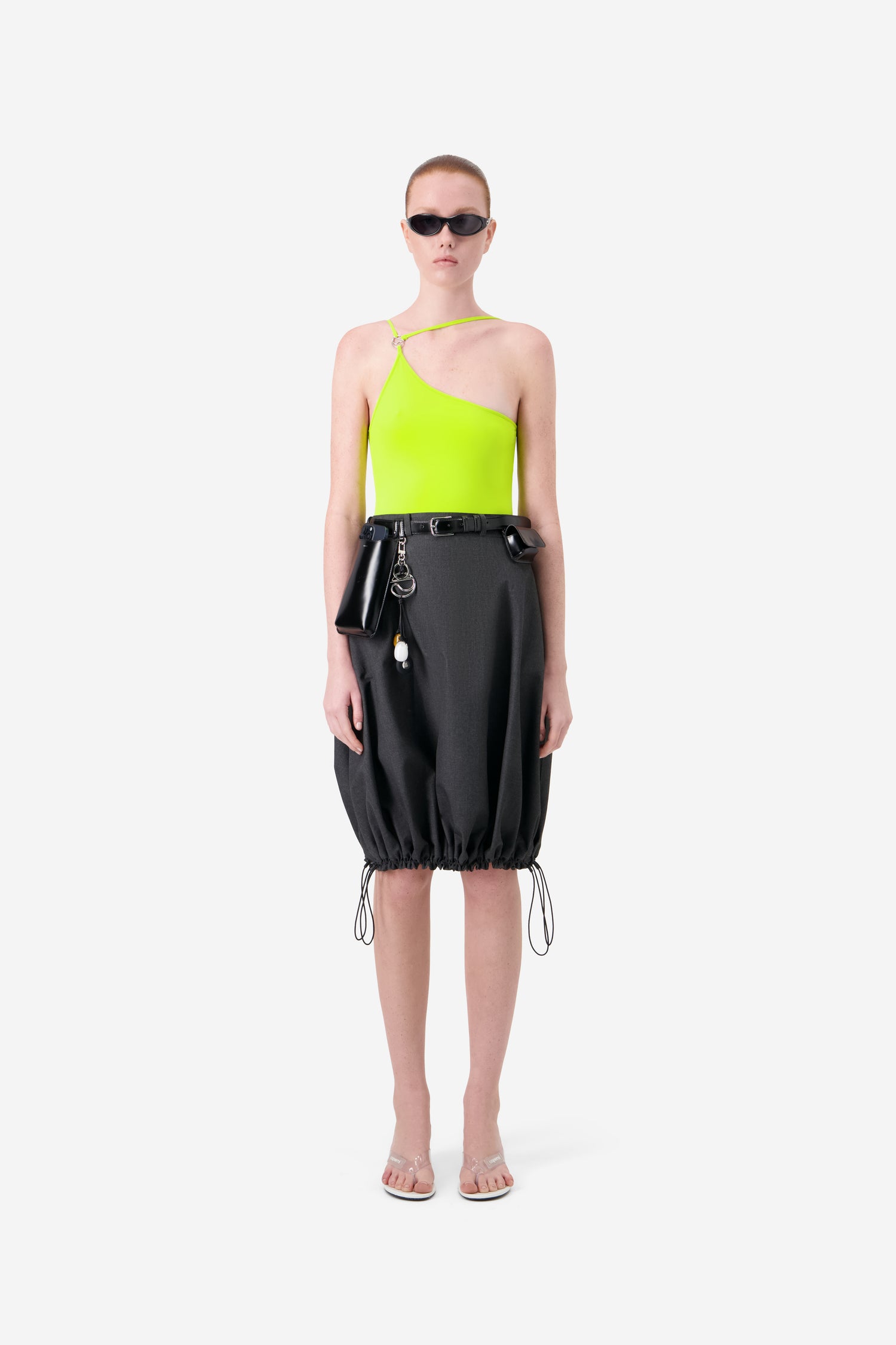 Technical Tailored Balloon Skirt