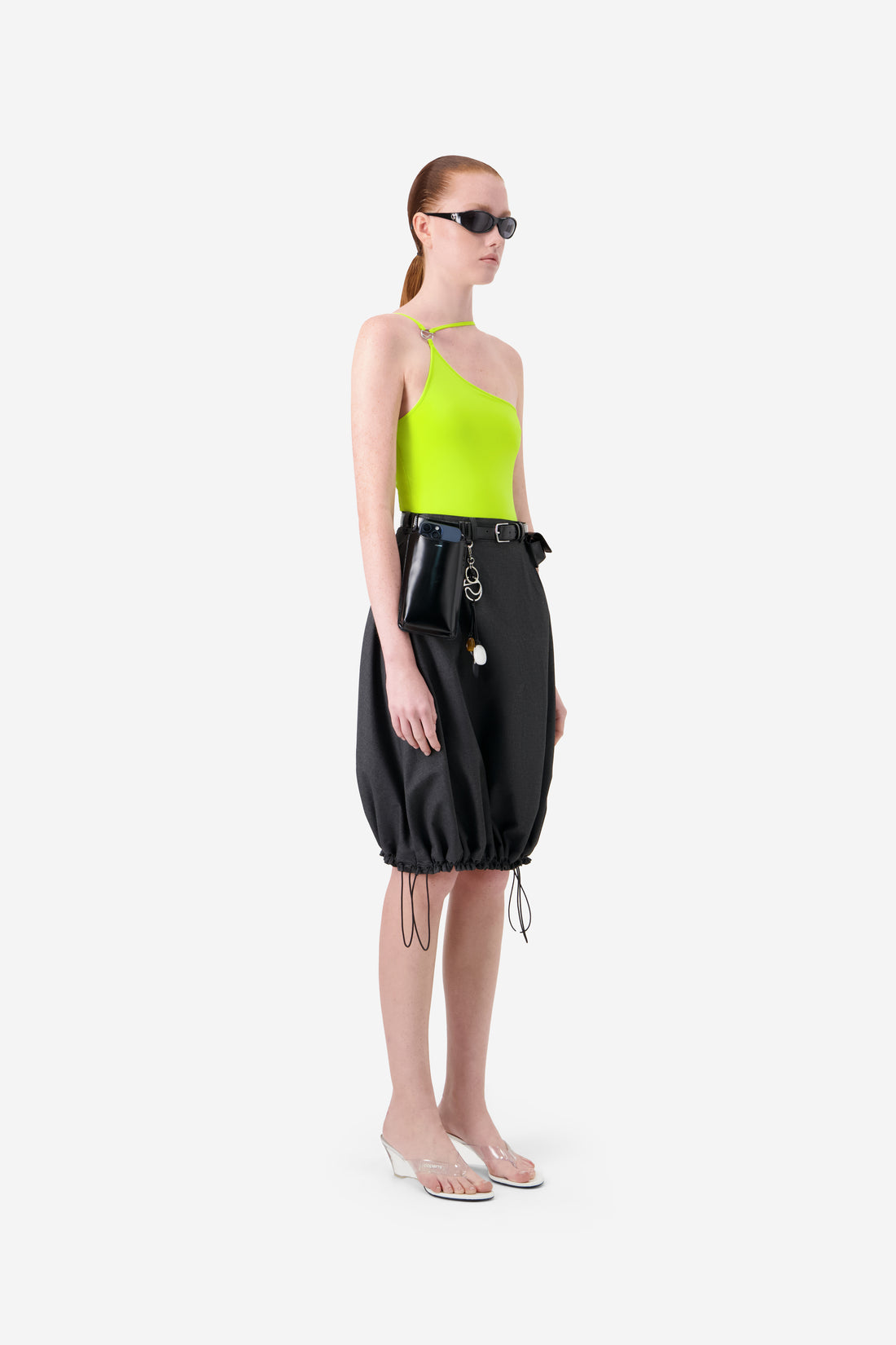 Technical Tailored Balloon Skirt