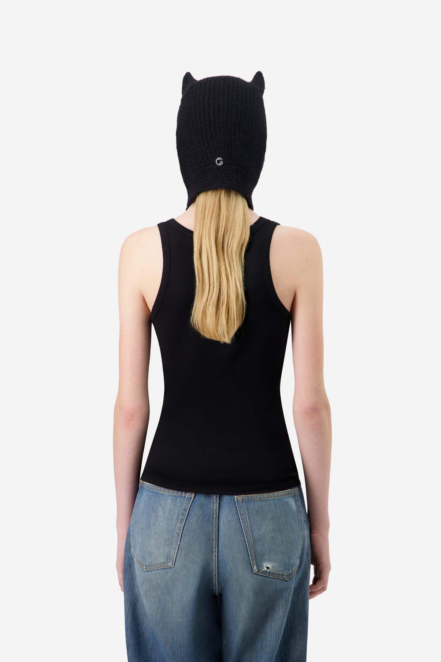 Knitted Horn Beanie