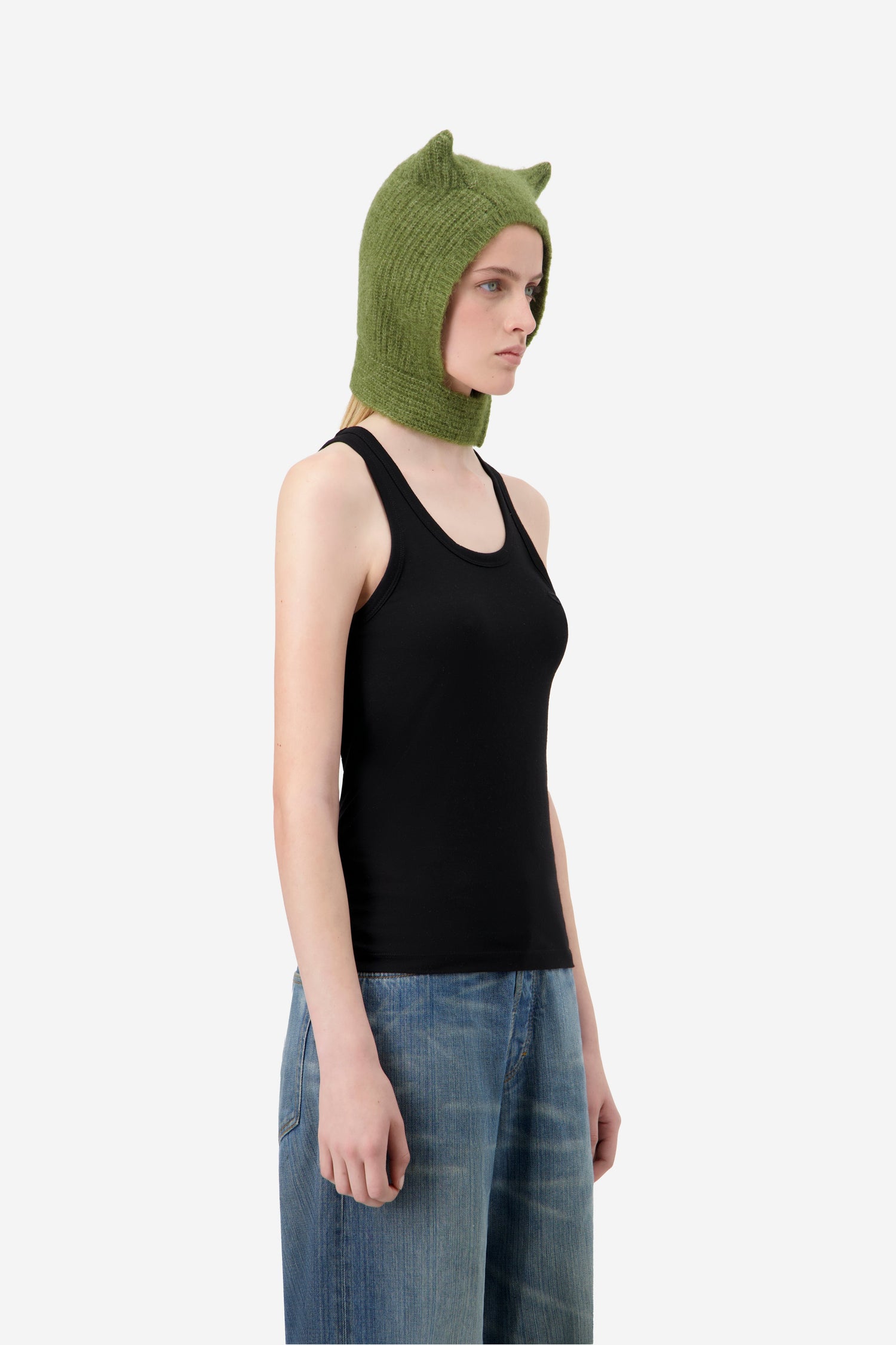 Knitted Horn Beanie