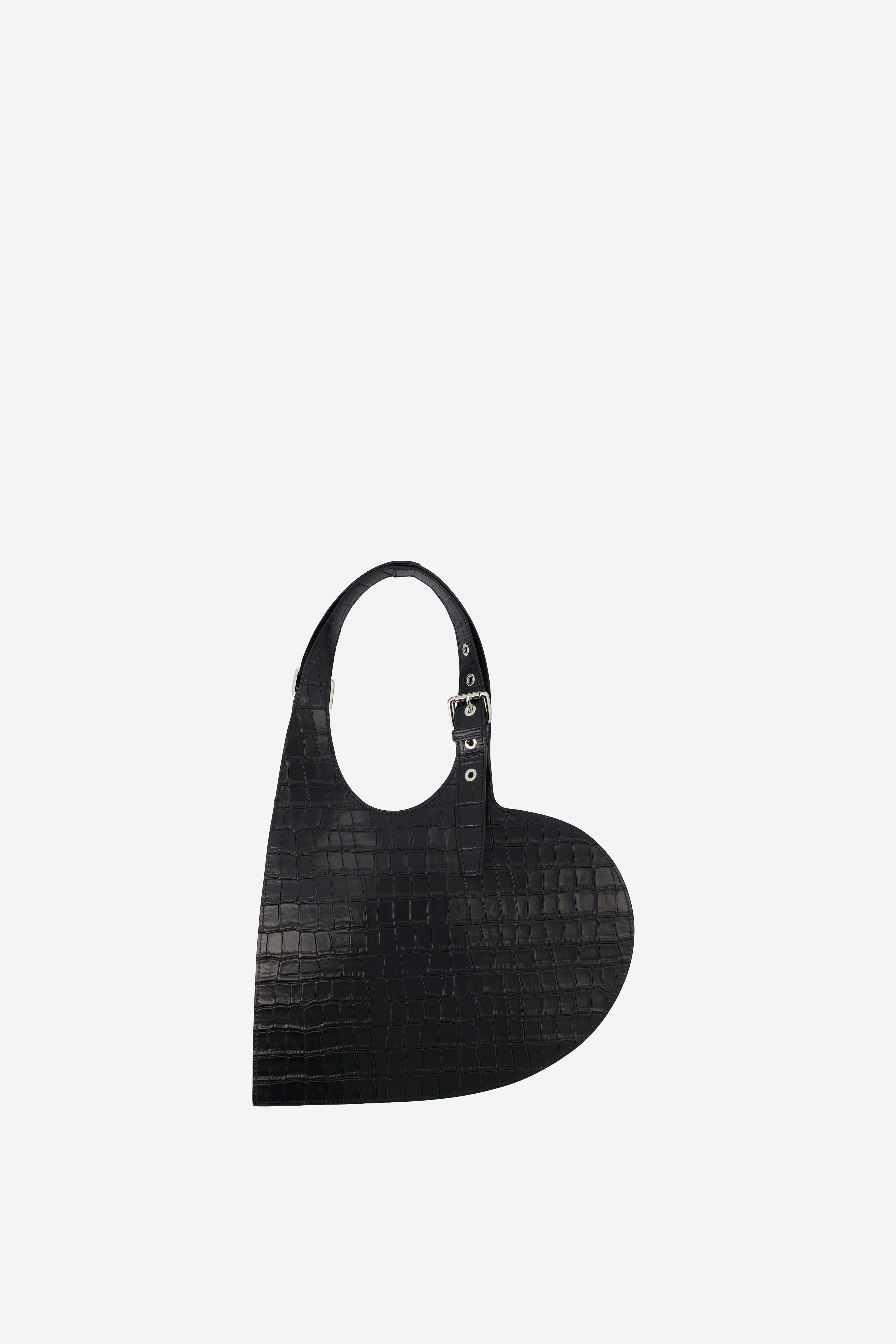 Croco Belt Heart Tote
