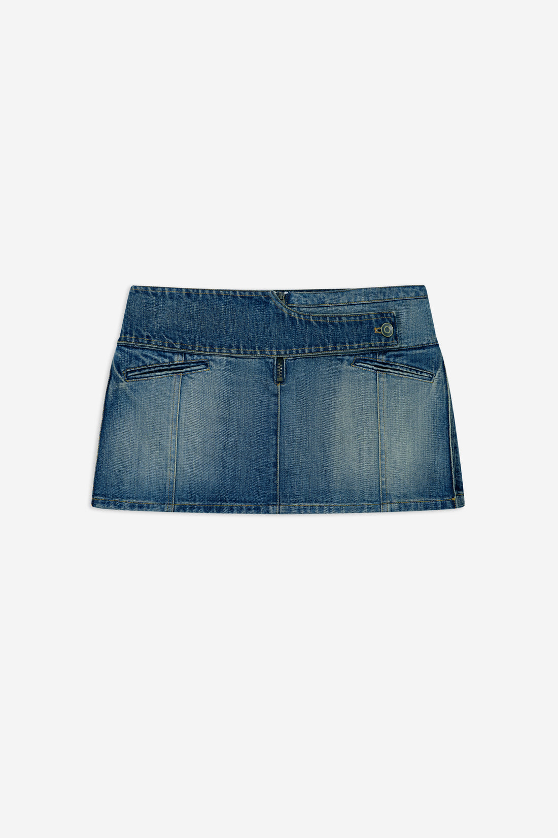 Yoke Denim Skirt