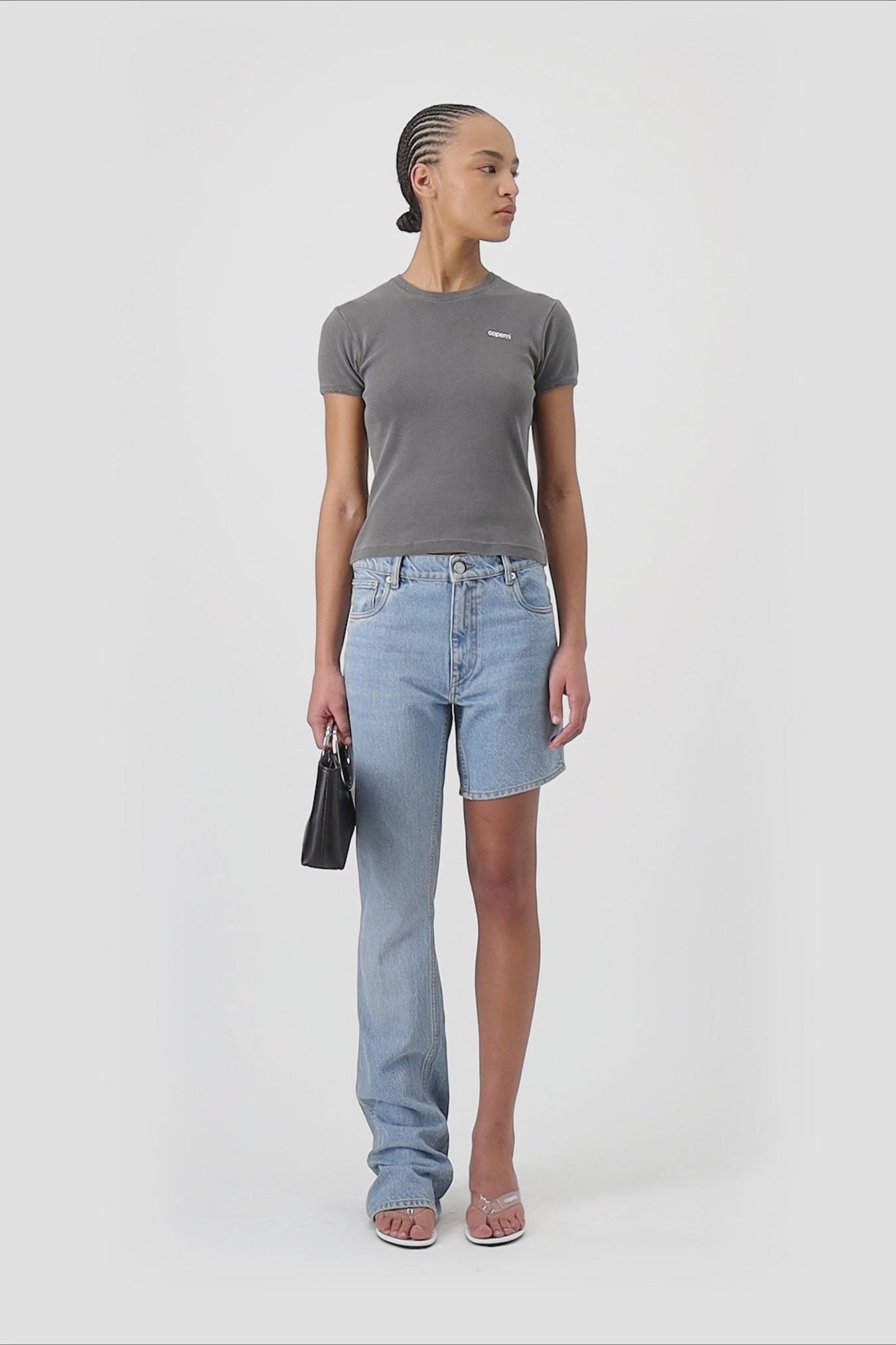 One-leg Boyfriend Denim Pants