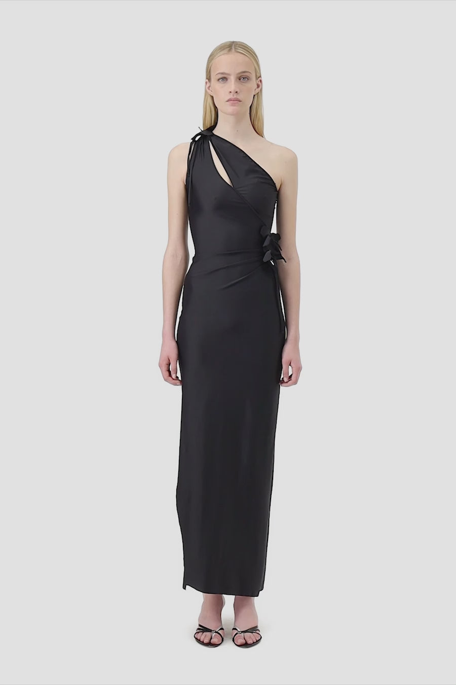 Asymmetric Flower Gown