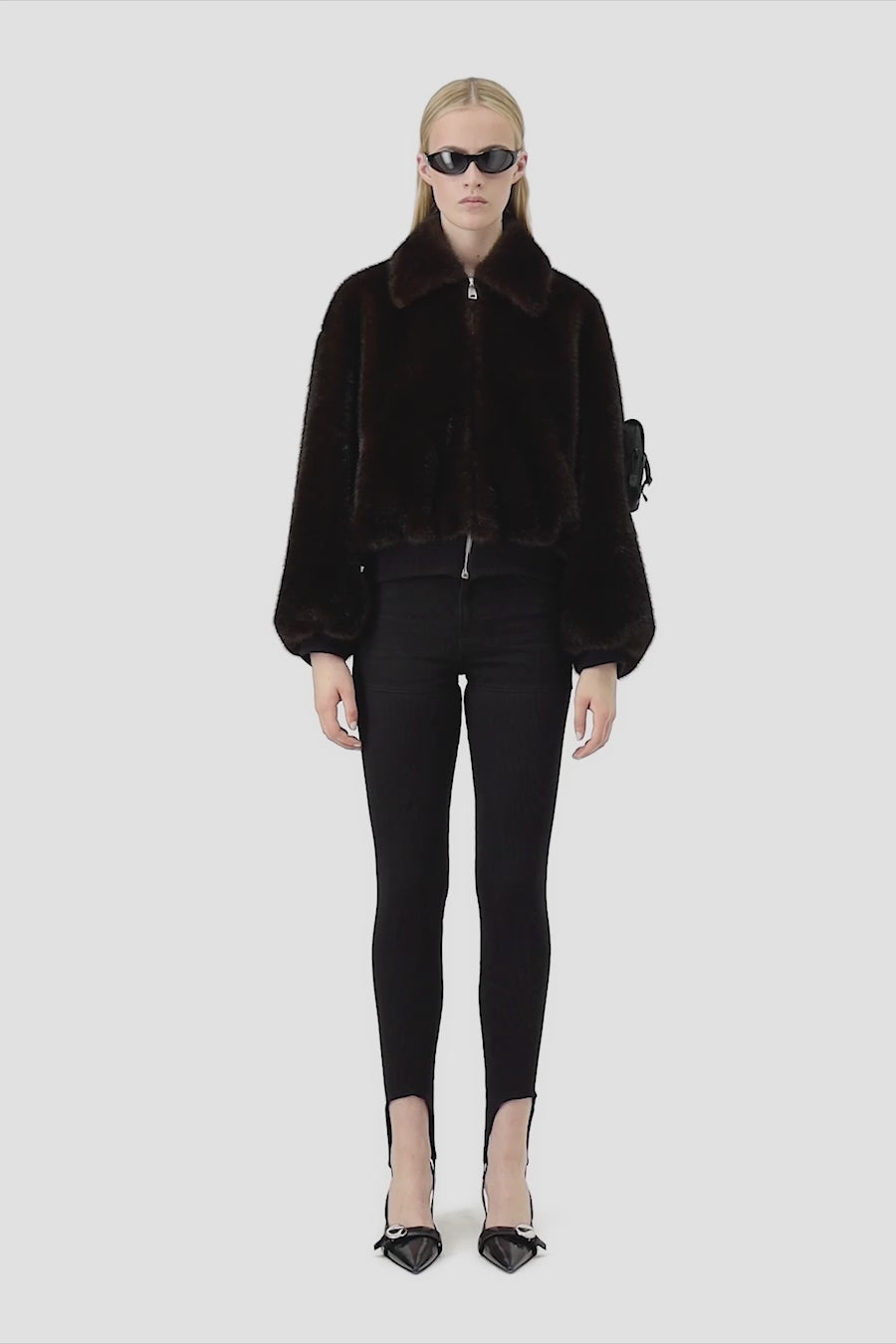 Faux Fur Bomber Jacket