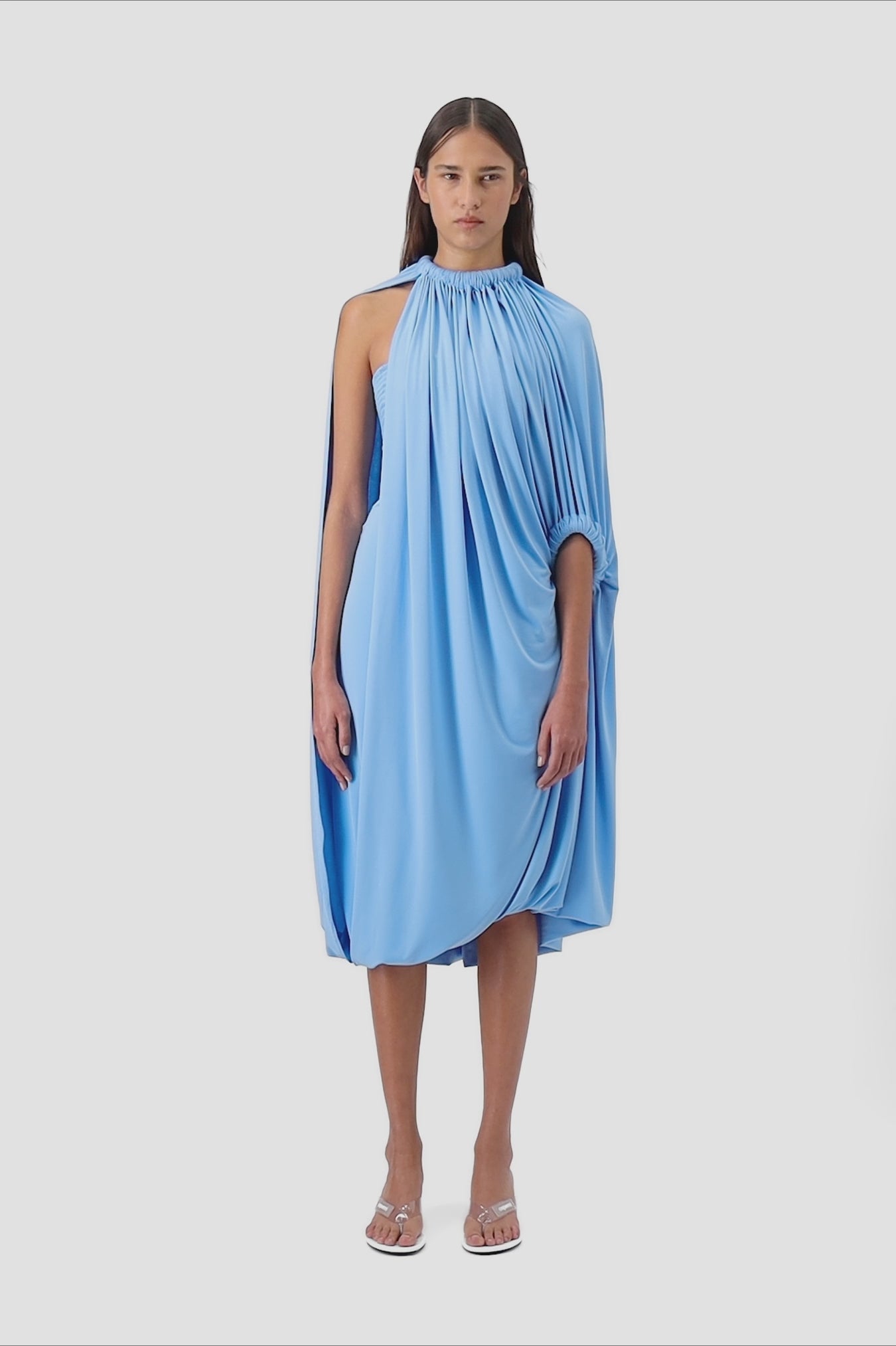 Draped Smock Dress